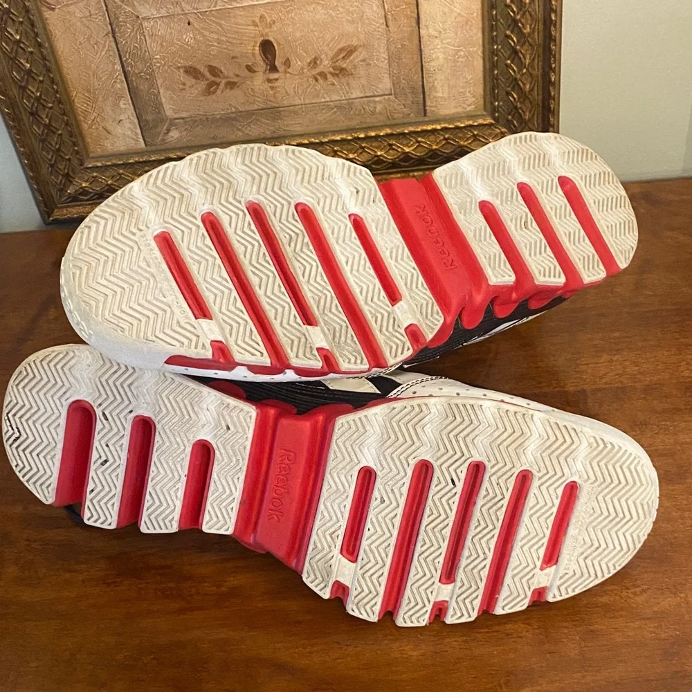 Reebok Black and White Striped Sneakers - Picture 3 of 3